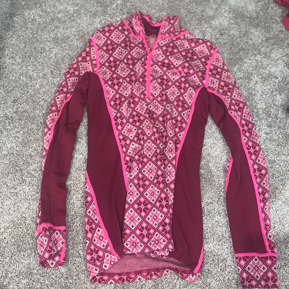 Long-sleeve athletic top.